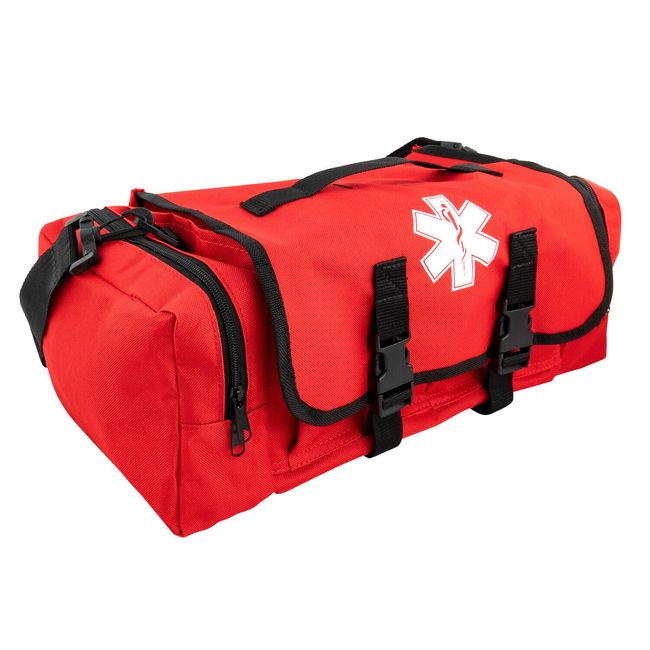 LINE2design First Aid Bag - Medical Supplies Trauma First Responder Bag - Red