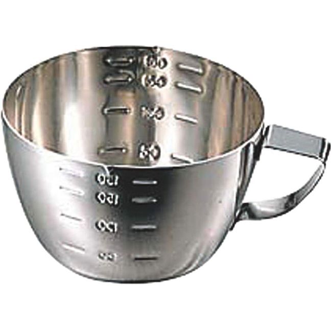 Kanda 036066 Measuring Cup, Stainless Steel, Made in Japan, Scale Included, 7.8 fl oz (200 cc)