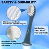 10 Pack Toothbrush Heads Compatible with Suri Electric Toothbrush, Replacement Brush Head Refill, Blue