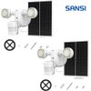 2 Pack Motion Sensor Solar Light Outdoor IP65 Waterproof LED Security Lamp