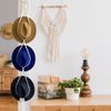 LAOJU Macrame Hat Rack, Hat Hanging Holder Wall Hanging Boho Hats Hanger Organizer for Wide Brim Cap Storage
