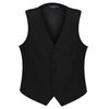 Gioberti Mens Formal Suit Vest, Black, Large