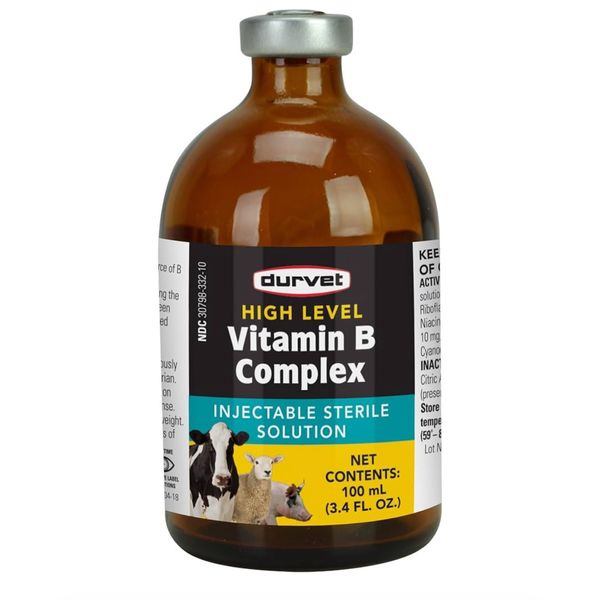 High Level Vitamin B Complex Injectable Farming Livestock Care 100Ml