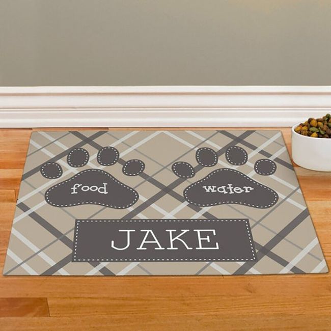 Personalized Pet Feeding Mats, Pet Gift, Pet Placemat, Pet Food