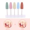 Silicone Grinder Nail Drill Set, 5-Piece Set, Nail Art Drill Bits, Salon Manicure Kit for Pro Nail Files, for Nail Grinder Machine Polishers, Rubber, Electric Accessories, Manicure Tool