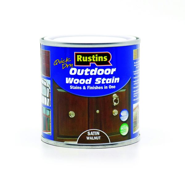 Outdoor Wood Stain Satin Walnut 250ml