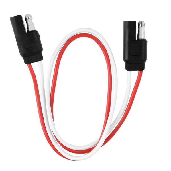 Hopkins 2 Pole Flat Wire Quick Battery Connector Extension Set, New #47965
