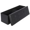 43" Folding Storage Ottoman Bench Storage Stools Footrest for Home Organizer