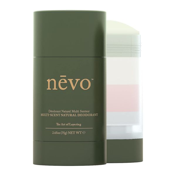 Nevo Multi Scent Deodorant Stick With Layers | Aluminum Free Deodorant for Women & Men | All Natural, Organic, Vegan, Non Toxic | Coconut Oil & Shea Butter | Nº C1 Mint - Coconut - Citrus 2.65 oz