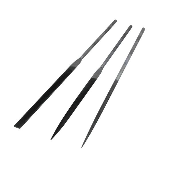 Modelcraft Precision Needle File Set, Pack of 3, Grey