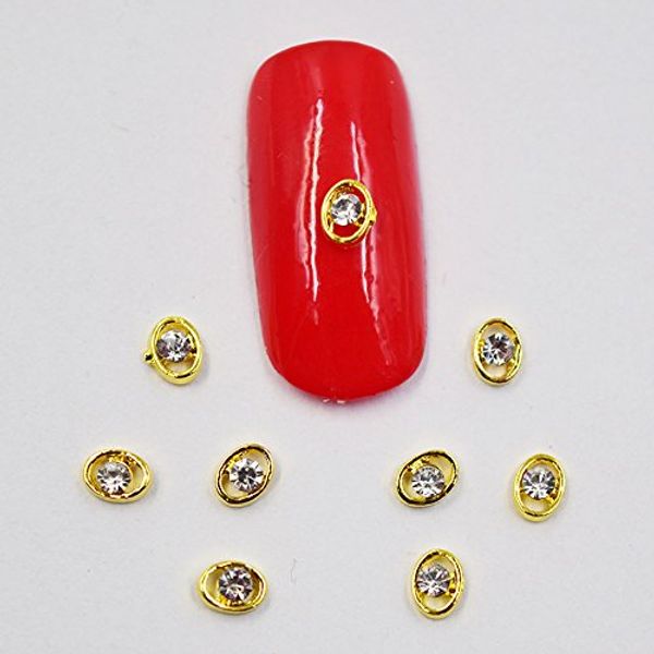 10pcs 3d nail Centre Crystal Jewelry Decoration Nails Art Glitter Rhinestone For Manicure Colour Gem Design Nail Accessories Tools Plus Nail Glue