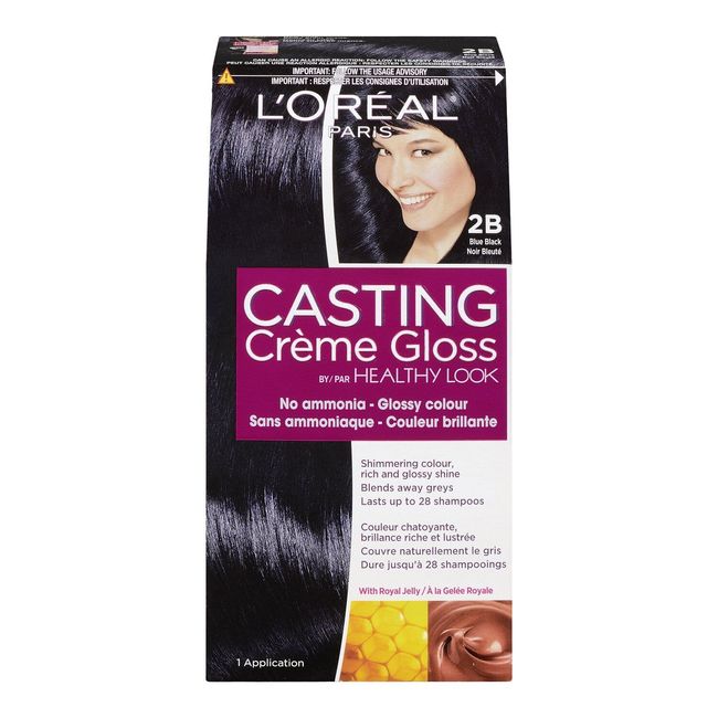 L'oreal Healthy Look Creme Gloss Hair Color, Choose Your Color - 2b Blue Black