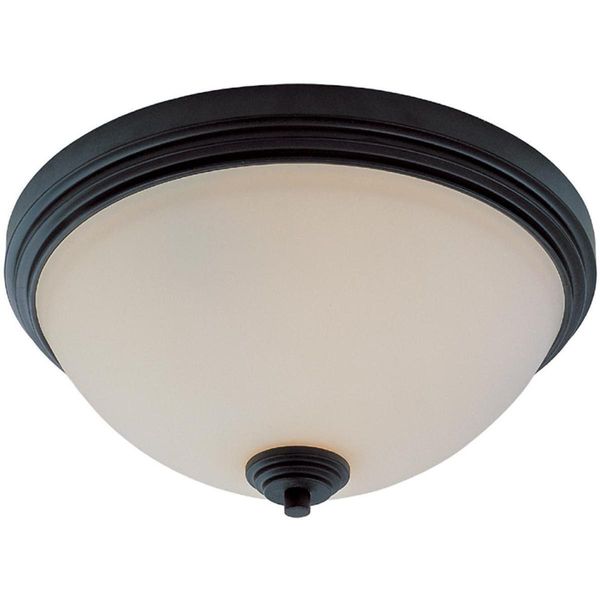 Z-Lite 314F3-BRZ Chelsey 3 Light 14 inch Bronze Flush Mount Ceiling Light