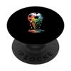 Rainbow Soccer Ball Ice Cream Cone Fun PopSockets Adhesive PopGrip
