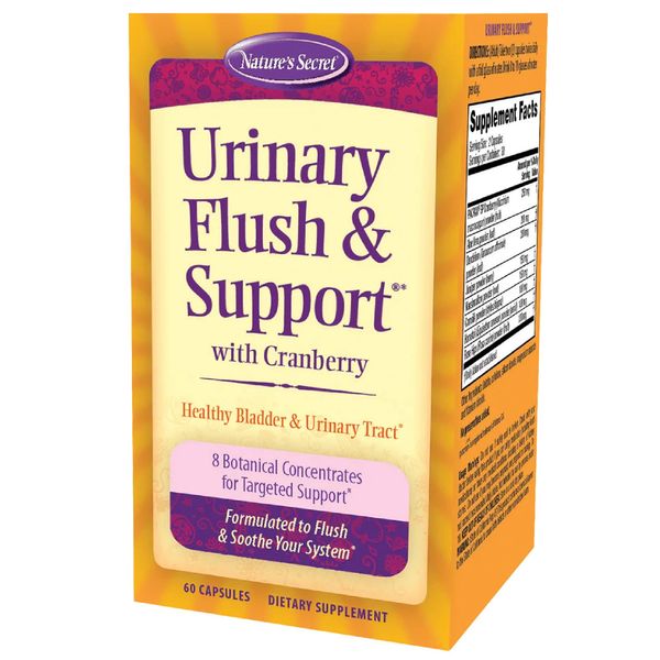 Nature'S Secret Urinary Cleans And Flush With Cranberry Extract - 60 Capsules