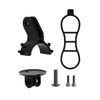 Action Camera Install Base for Garmin Mount, Out Front Mount for Gopor Combo Extended Adapter Holder (Plastics/Black)