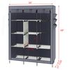 69in Portable Closet Wardrobe Clothes Rack Storage Organizer Shelf Durable