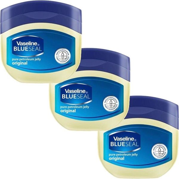 3 Pack Vaseline Pure Petroleum Jelly Original 50ml Skin Protectant, 1.69 oz