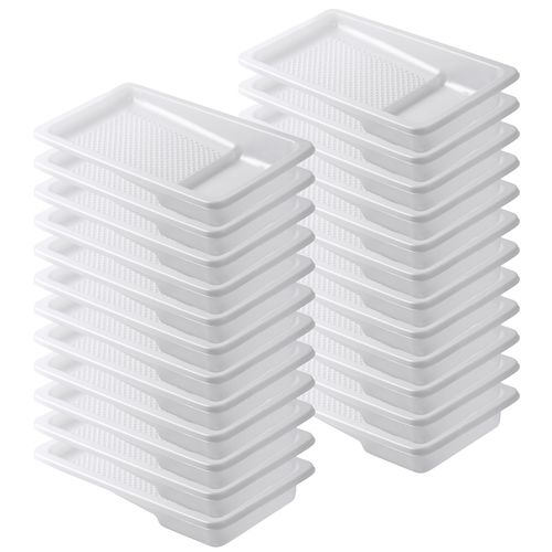 Bates- Paint Tray Liner, 4 Inch, 24 Pack, Paint Pans Trays, Plastic Paint Tray, Disposable Paint Tray, Paint Roller Tray, Paint Trays for Painting Walls, Roller Tray Liners, Paint Pan Liners