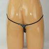Men's 2-way Stretch Bubble Pattern Tiny Thong Blue