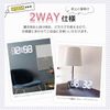 Digital Clock, Table Clock, Alarm Clock, Wall Mounted, 3D Thermometer, LED, Interior, Wall Clock, Stylish, Glowing, Korea (Orange)