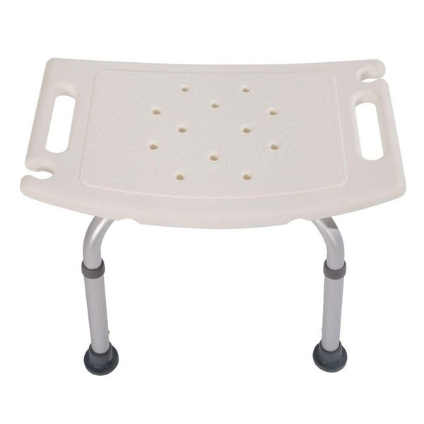 Non-Slip Shower Chair to Sit on in Shower, 7-Level Height Adjustable Bath Room Stool for the Elderly Adults, Max 450lbs