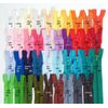 39 Zip Fasteners in Assorted Colours 40 cm
