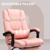 High Back Vibration Massage Office Chair with 6 Vibration Points, Pink