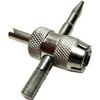 4 Way Tire Valve Stem Core Remover / Installer Tool Heavy Duty QTY 2