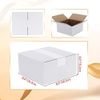 40 Pack 8X8x4 White Shipping Boxes Sturdy Recyclable Cardboard For Packing
