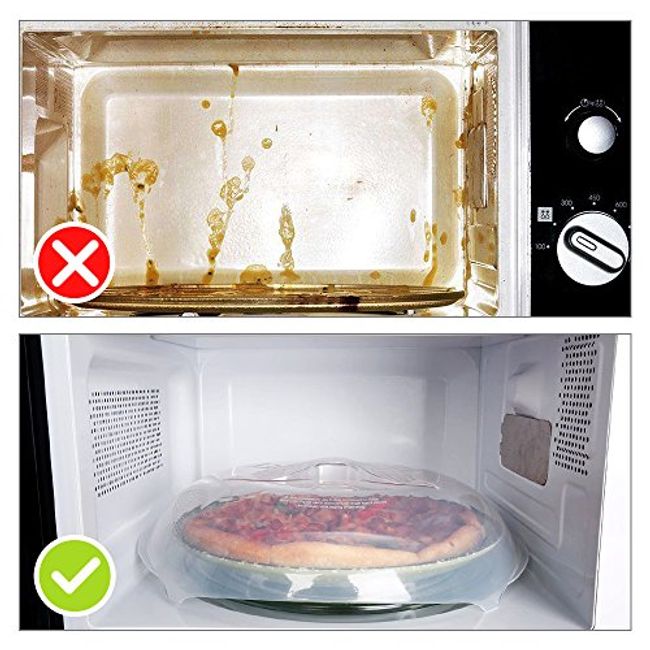 Microwave Cover for Food BPA Free,Microwave Cover for Food Microwave  Splatter Cover,Microwave Oven Cooking Anti-Splatter Guard Lid Fit More