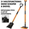 Zone Tech 5 - 1 Ice and Squeegee Scraper with Snow Shovel 32"-42" Extendable Set