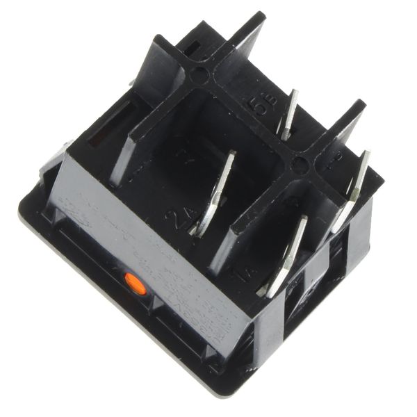 First4spares Universal Rectangular Illuminated Rocker On/Off Switch - Amber/Orange - 20 Amp 4 Pin