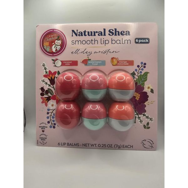 Natural Shea Smooth Lip Balm Variety Pack, 6 ct.