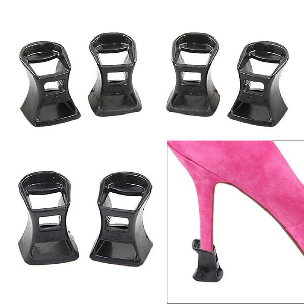 GuardInsoles Stiletto Heel Protectors High Heel Protector Save Heel Getting Wrecked for Outdoor Wedding Party Celebrations 3 Sizes Pairs -Black