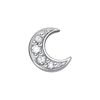 Thomas Sabo Women Single Stud Earring Moon Pavé 925 Sterling Silver