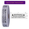1" x 3" Suffocation Warning Labels Transparent Background - (2) Rolls of 500