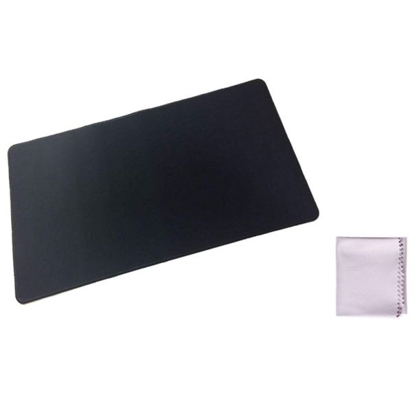 D-drempating Trading Card Game Play Mat Card Cleaner Set Competitive BIG Size Trading Card Rubber Mat High Performance Card Magic Play Mat (Black) pa156