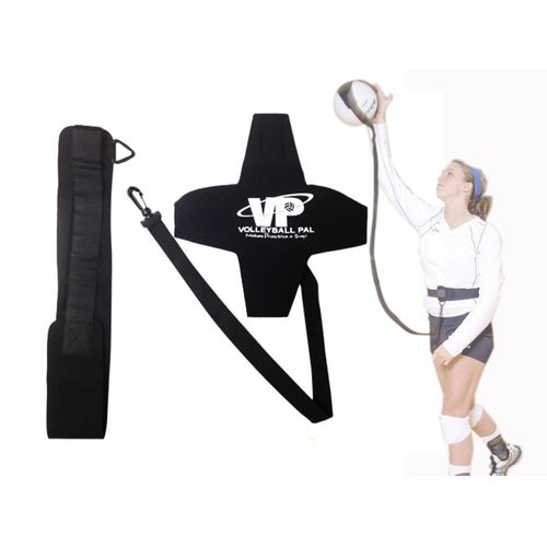 Tandem Sport Volleyball Pal Warm Up Training Aid for Solo Practice - Returns Ball After Every Swing - Adjustable Elastic Cord and Waist Strap