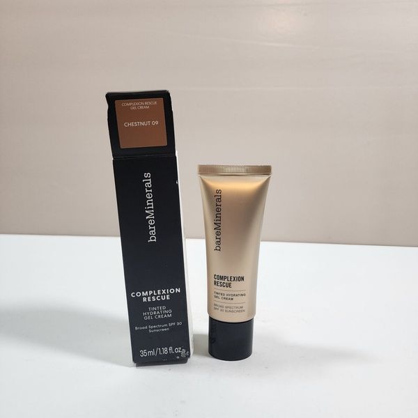 bareMinerals Complexion Rescue Hydrating Gel Cream Chestnut 09 1.18oz New Sealed