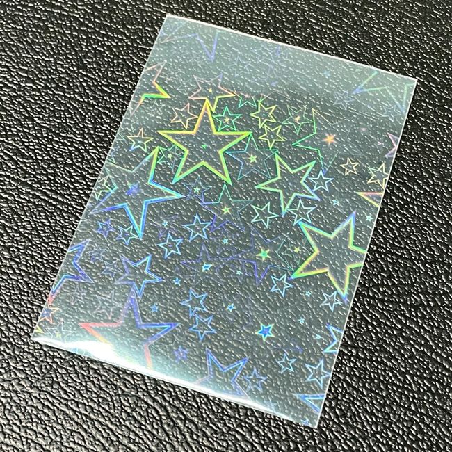 100 Pcs Tarot Rainbow Foil YGO Transparent Laser Clear Sleeves