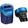 Faber-Castell Double Hole sharpener box RollOn dots - Assorted Colours - Midnight Black, Deep Blue