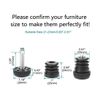 Sourcingmap Leveling Feet 1" 25mm OD Round Insert Furniture Adjustable Leveler 2 Sets