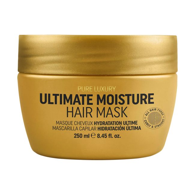 RICH Pure Luxury Ultimate Moisture Hair Mask for Dry & Damaged Hair - Deep Conditioning & Moisturizing Hair Repair Treatment - Marula Oil & Cherry Blossom - 8.45 oz