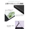 wumio stand mirror, mirror size, 5.9 x 4.3 inches (15 x 11 cm), black, foldable, tabletop mirror, leather cushioned, square type, portable and portable, compact mirror makeup