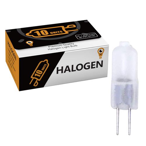 10 Pack SOFT FROSTED LENSE 10 Watt AC DC 12V Light Bulb Replacement JC G4 2Pin Base Halogen Kitchen Table Pendant Lamp 12 Volt 10W Bi-Pin Warm Clear Bright White T3 Capsule Under Cabinet Diffused Beam