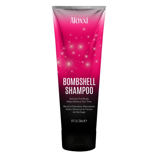 ALOXXI Bombshell Shampoo Reduces Drying Time and Strengthens Hair to Restore Volume with Quartz Dust, Sugar Starch & Bombshell Boost, 8 fl. oz.