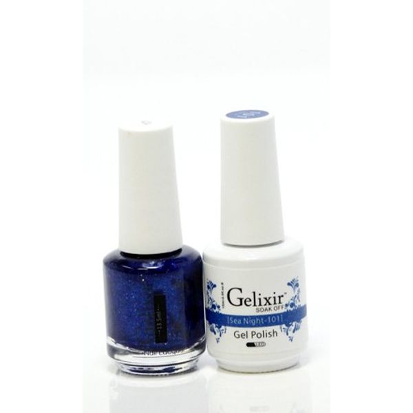 Gelixir matching color gel & nail lacquer Sea Night - 101