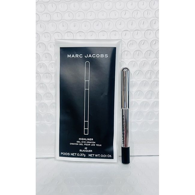 Marc Jacobs Highliner Eyeliner Matte Gel Eye Crayon Black Blacquer 42 Mini Pouch