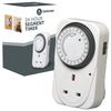 Defender 24 Hour Segment Timer Switch - Energy Saver Plug Standard Size - Programmable Time Controller
